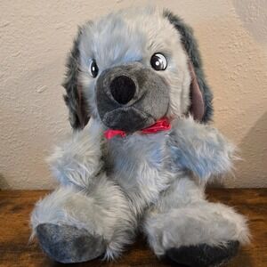 VTG 80s Superior Toy Novelty Dog Plush Large 18" Grey Floppy Ear Carnival